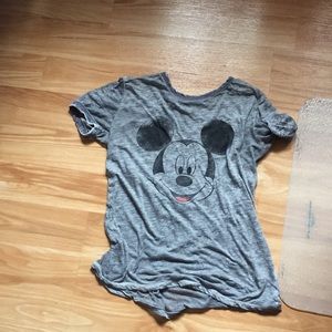 Gray Mickey Mouse shirt